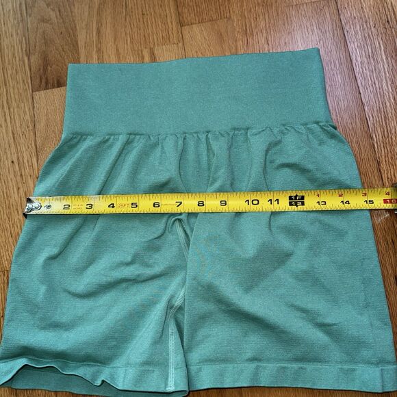 NVGTN Contour Seamless Shorts Biker High-Waisted Compression Turquoise Green M - Picture 5 of 10
